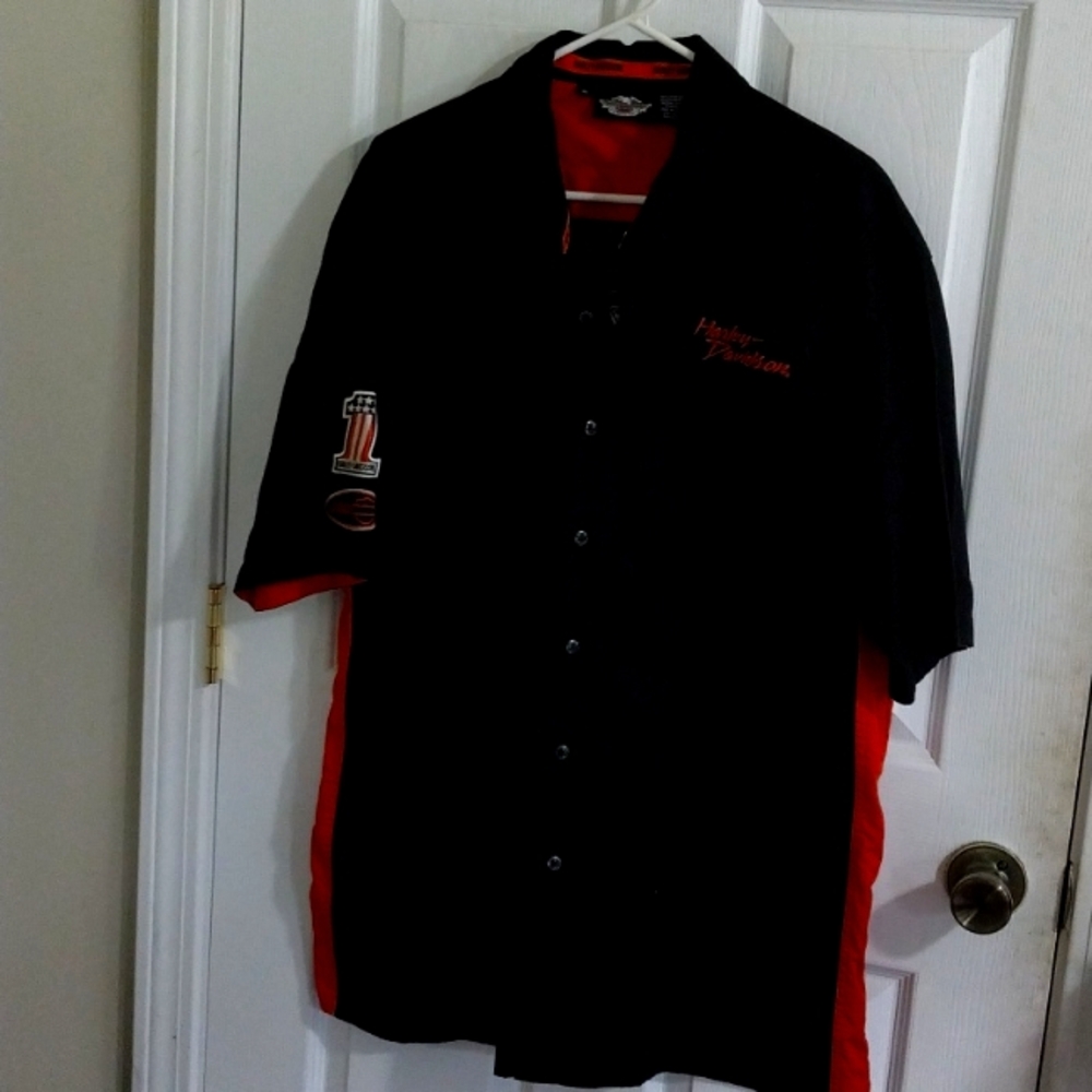 Harley Davidson button up shirt